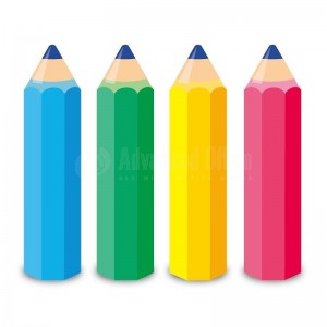 Gomme scolaire VERTEX PenciGom VS-0672 forme crayon Multi couleurs