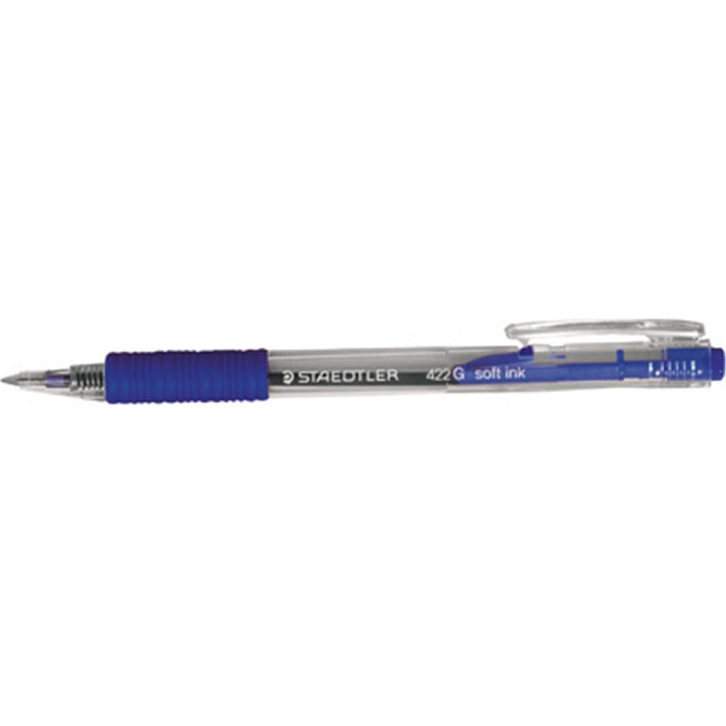 Stylo à bille rétractable STAEDTLER 422G Medium bleu