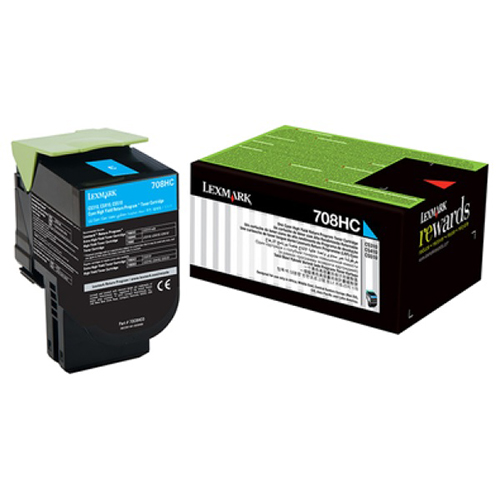 Toner LEXMARK 708h Cyan pour CS310/CS410/CS510 haute capacité