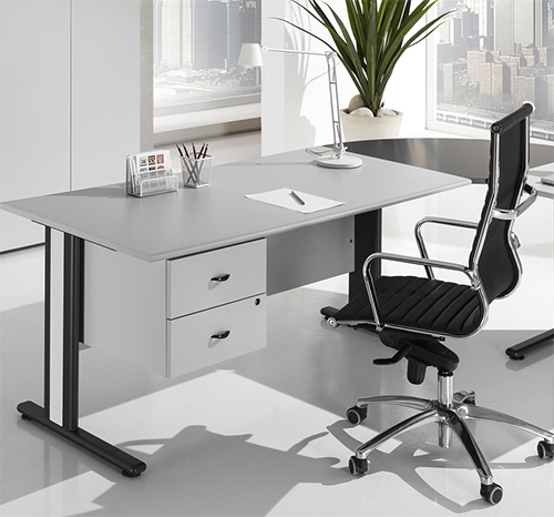 Bureau ECOMOD/SOLE ECO 0.80 x 0.80m Made in Italy Gris